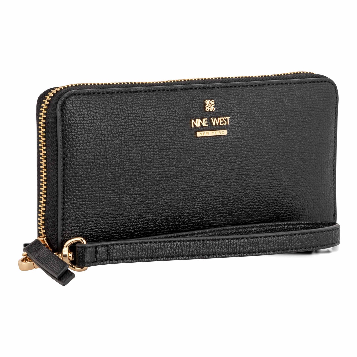 Cartera Nine West Luela Slg Zip Arnd Wrslt Wllt-Black