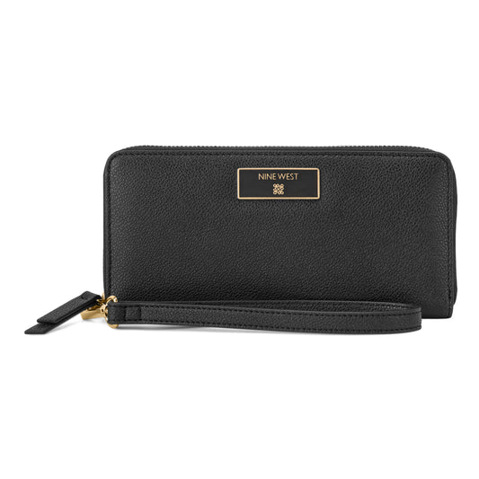 Billetera Zip Around Mary Negro
