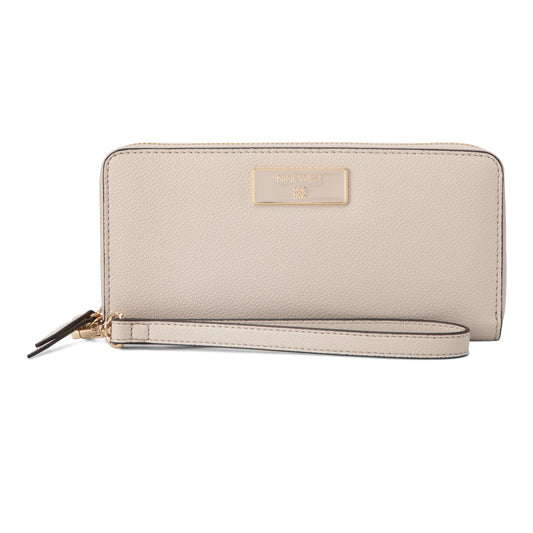 Billetera Zip Around Mary Gris