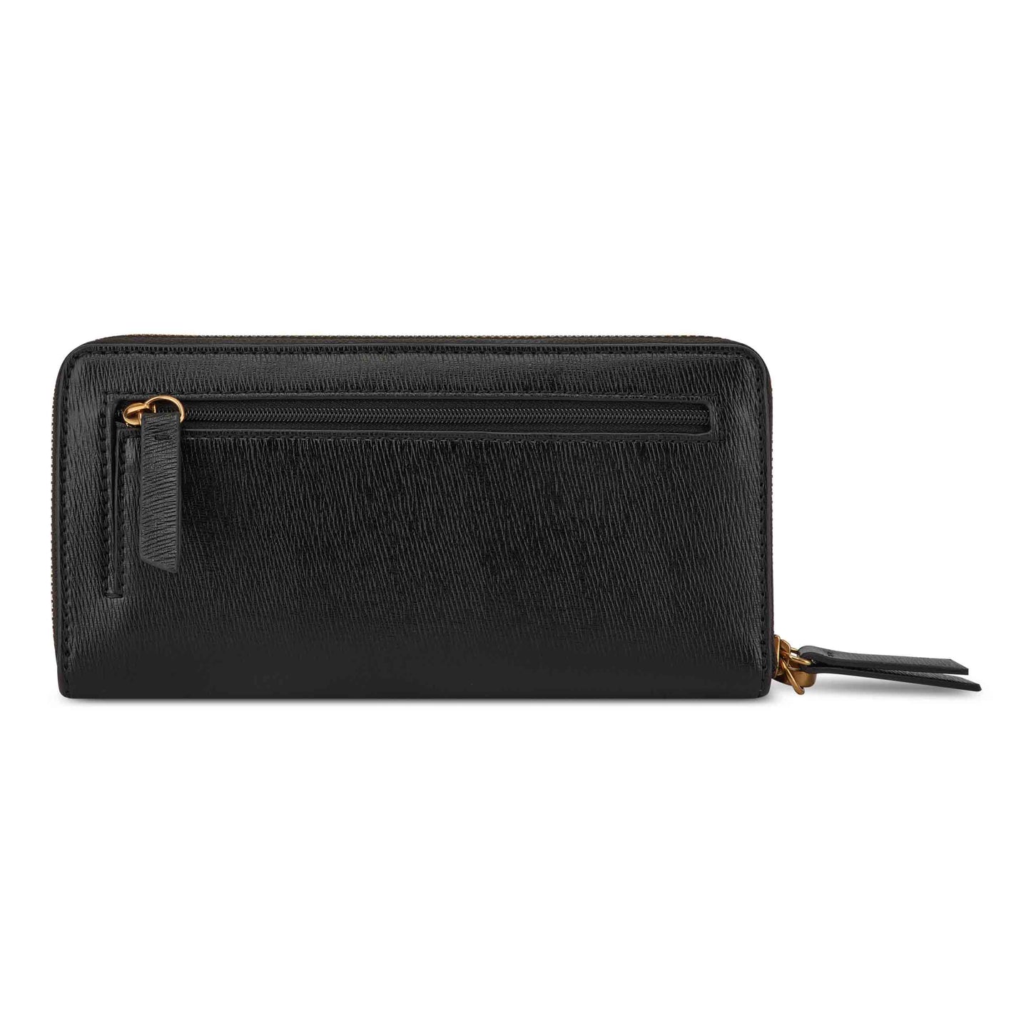 Zip Arnd Wallet Grid Black