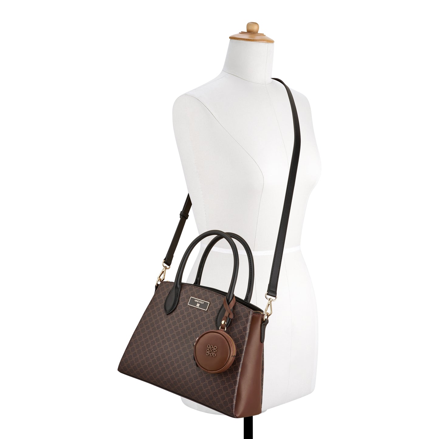 Cartera Satchel Mary3 Marron