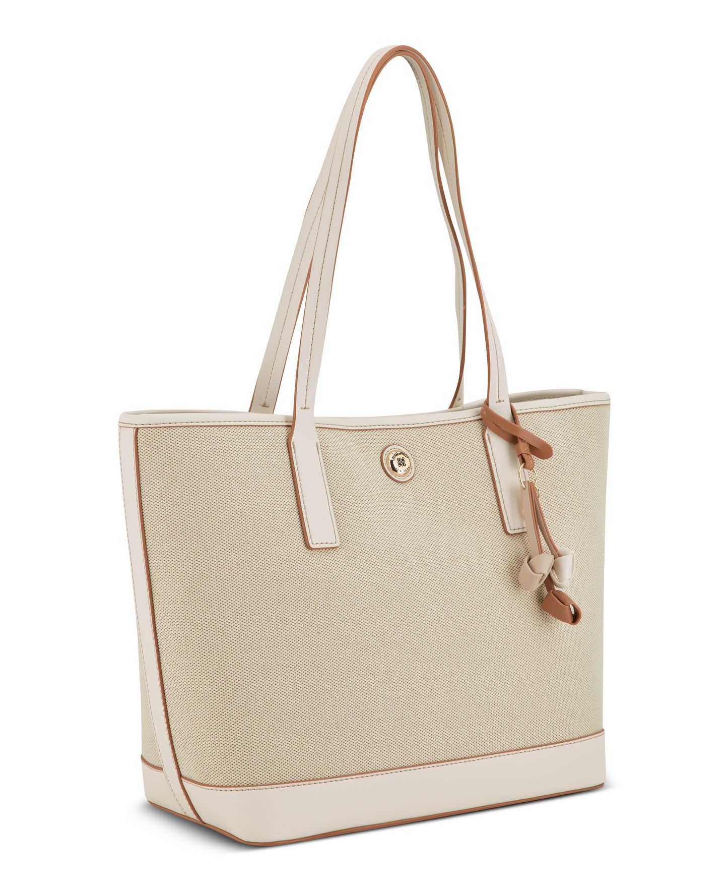 Cartera Nine West Talley 2 In 1 Tote-Natural/Cream