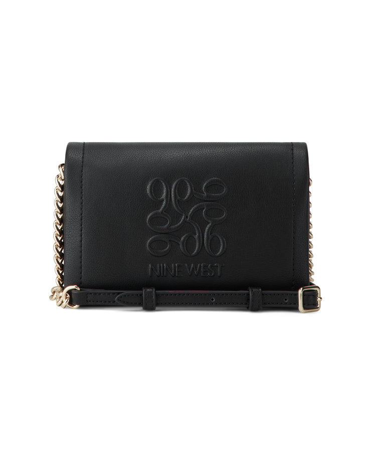 Emmaline Mini Crossbody Flap Black
