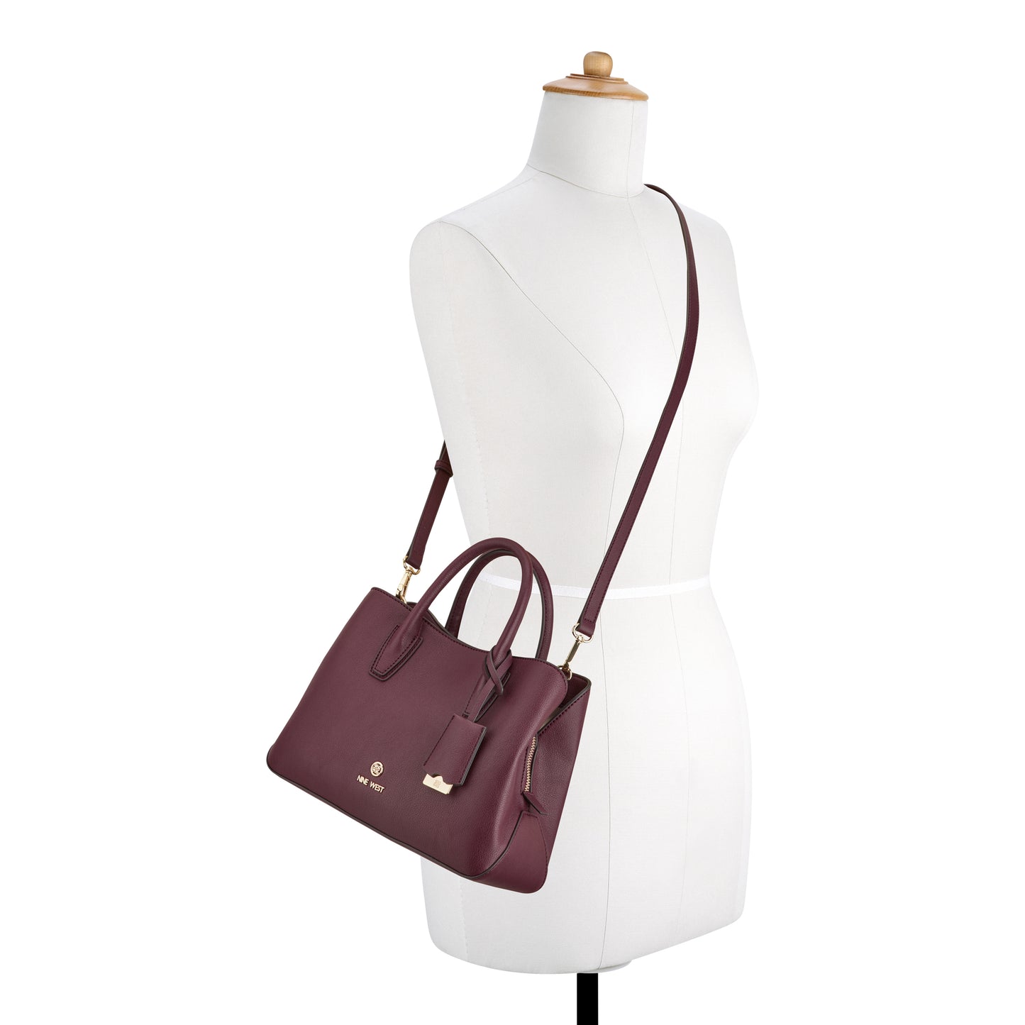 Cartera Satchel Lakelyn3 Vino