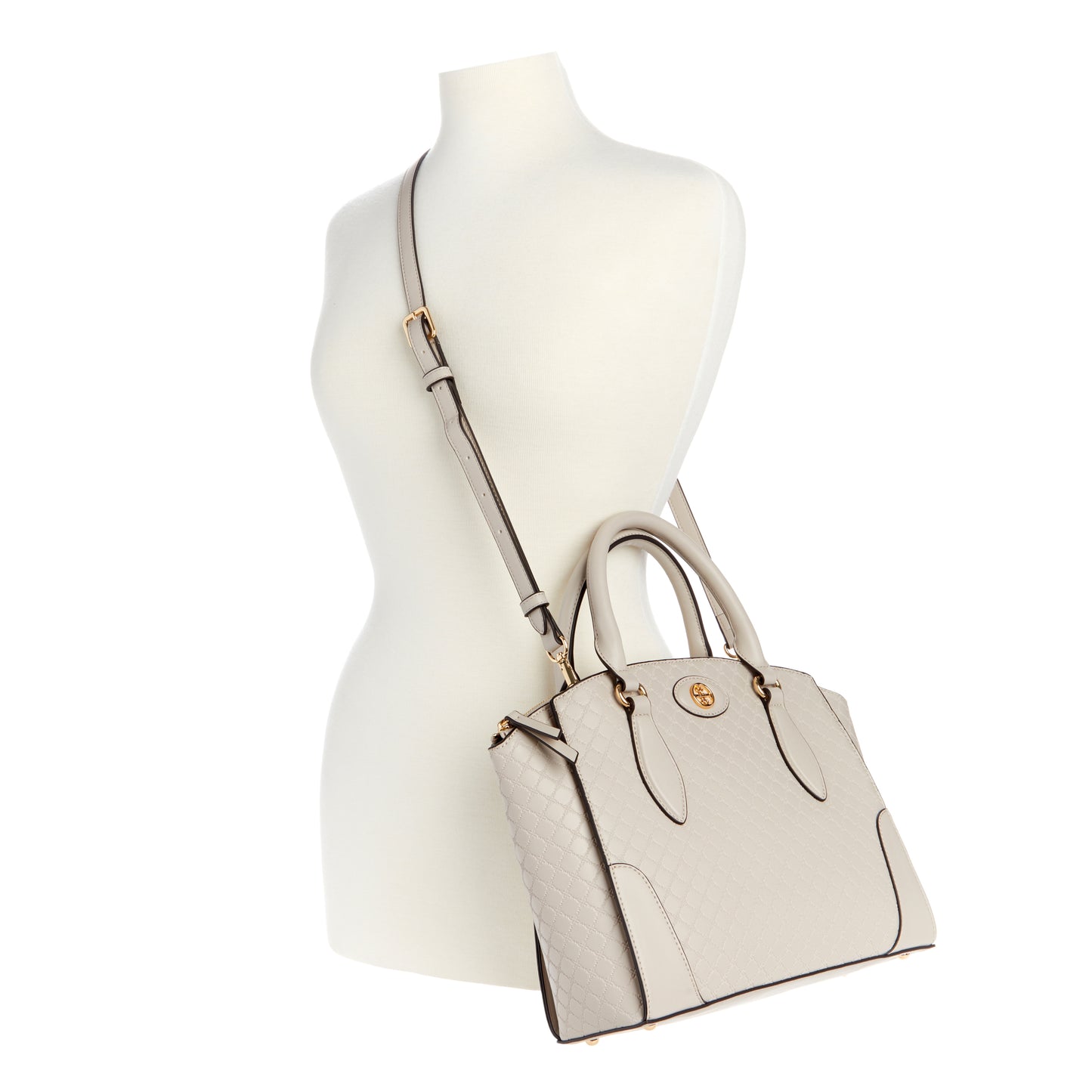 Cartera Compartimientos Satchel Innes Crema/Nude