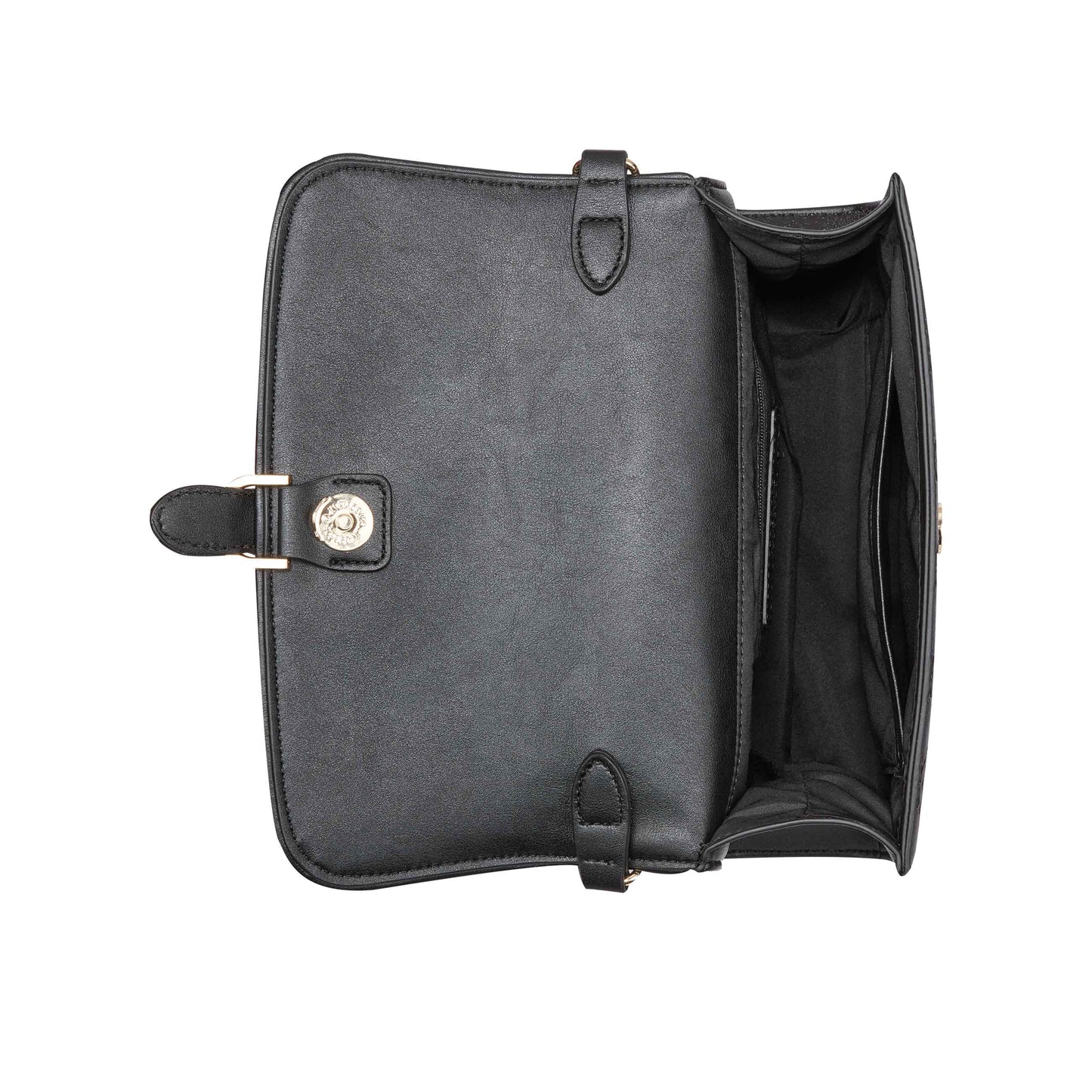 Levvy Top Handle Flap Black