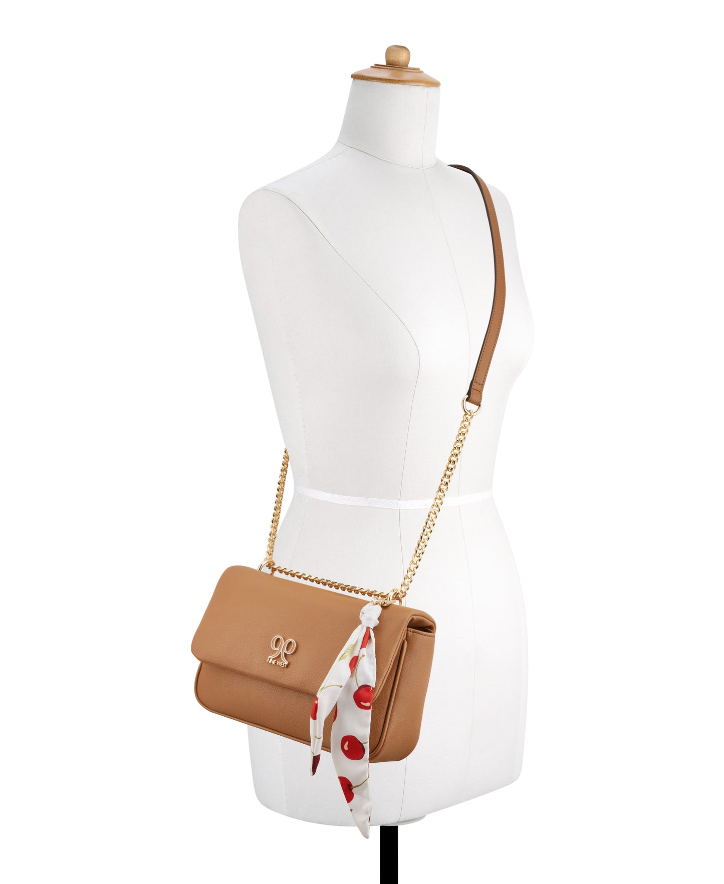 Cartera Nine West Azelie Convertible Flap-Brandy