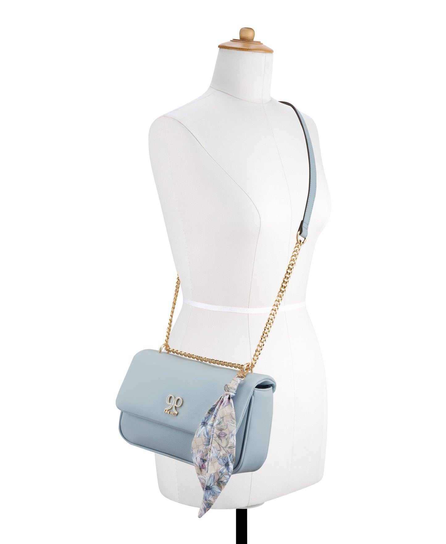 Cartera Nine West Azelie Convertible Flap-Ice Blue