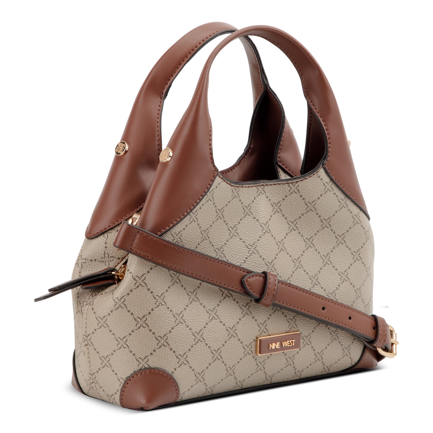 Cartera Crossbody Eamon Crema/Chocolate