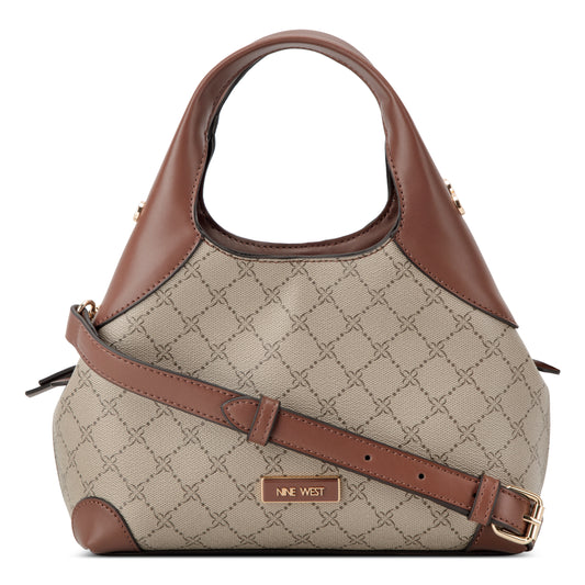 Cartera Crossbody Eamon Crema/Chocolate