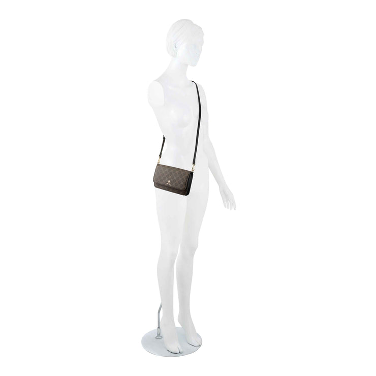 Linnette Slg Wllt On A String Brown Black