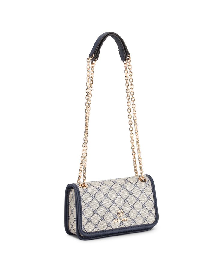 Saoirse Mini Cnvrtbl Xbdy Flap Navy Logo