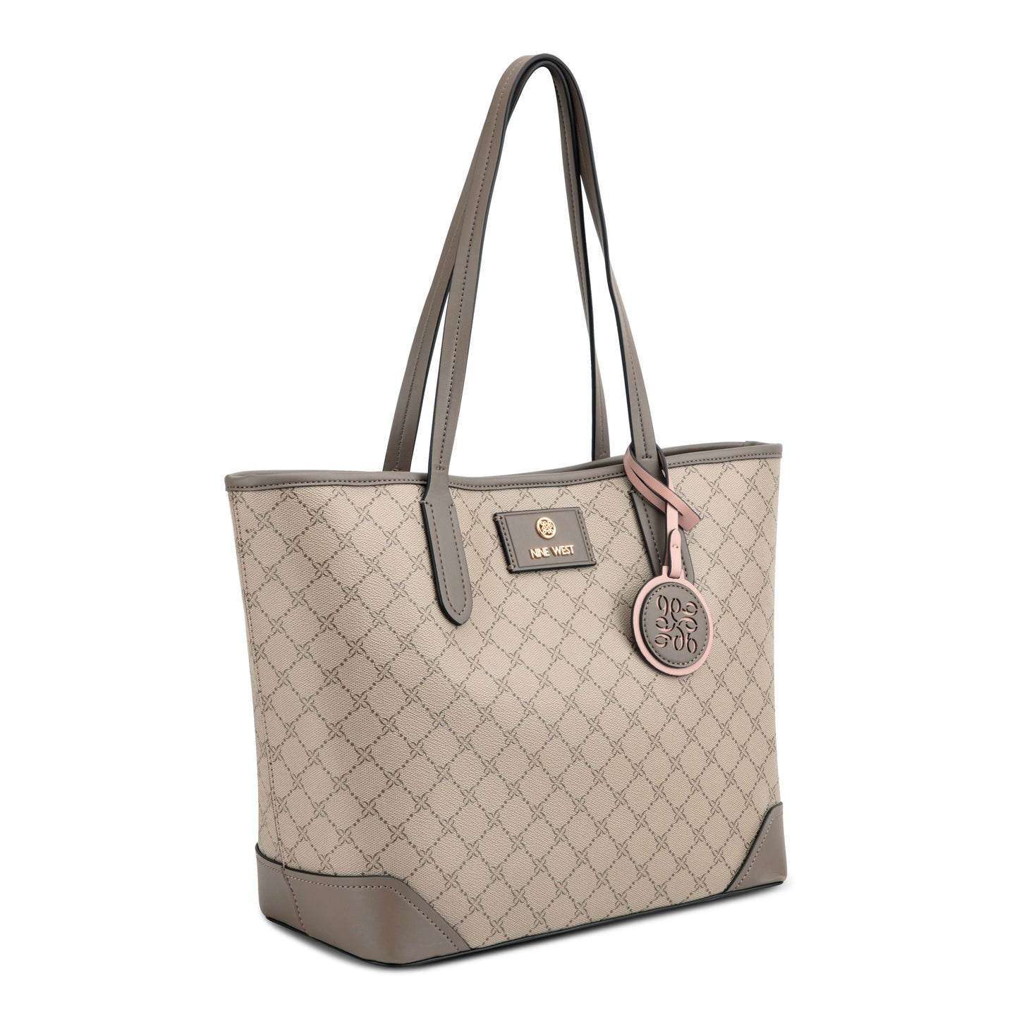 Cartera Tote Piera Crema/Gris