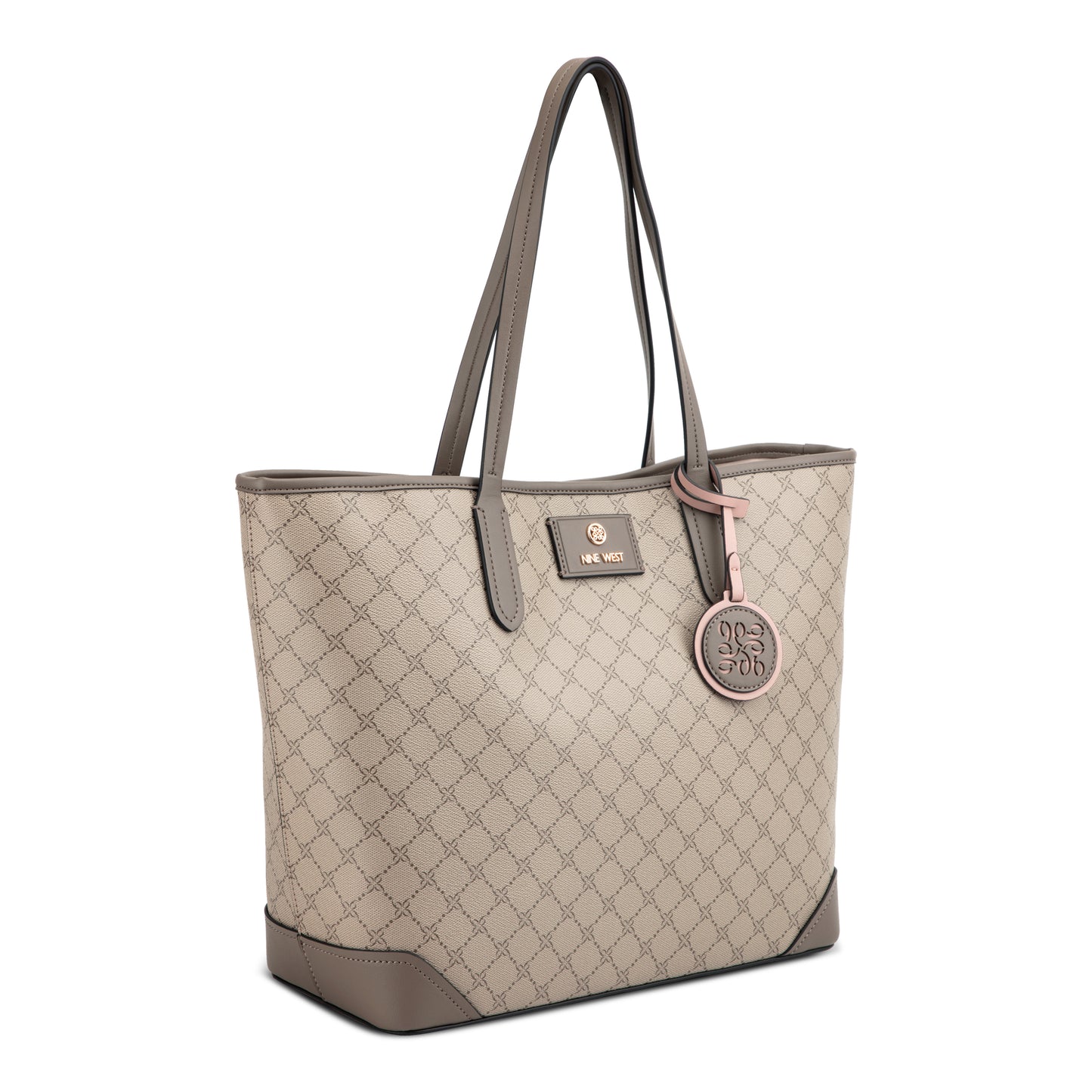 Cartera Tote Piera Crema/Gris