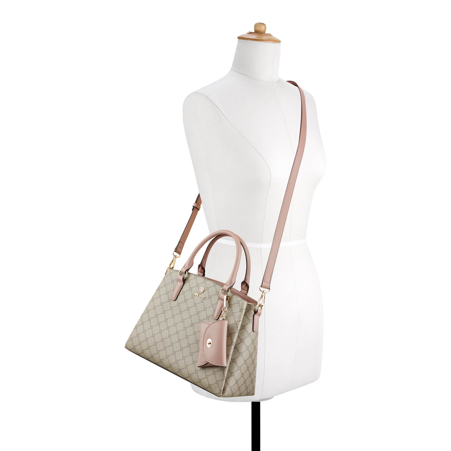 Cartera Satchel Siera Crema/Nude