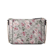 Basil Top Zip Crossbody Cinder Logo Floral