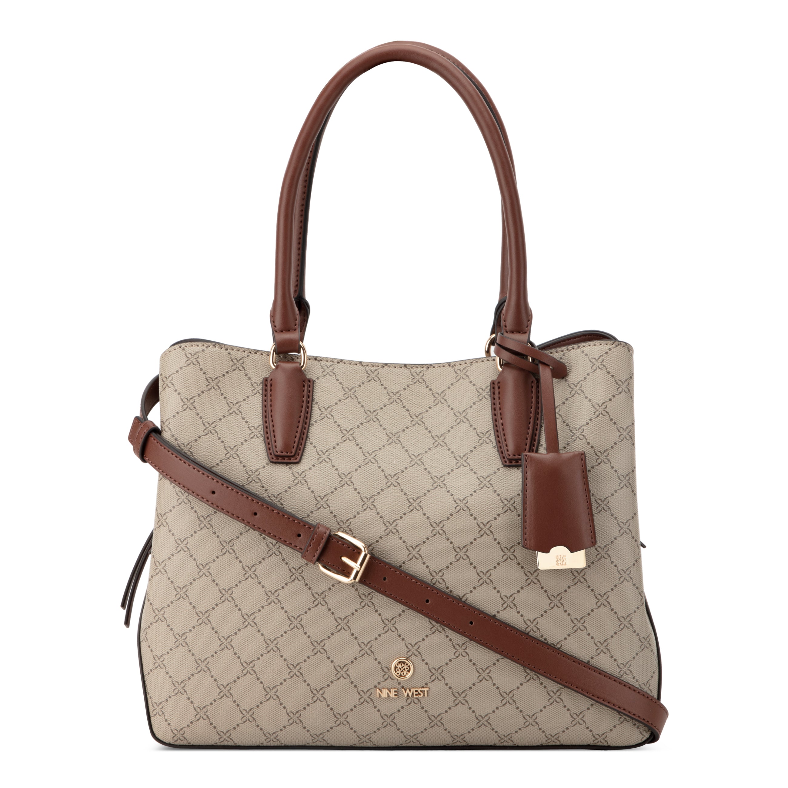 Cartera Carryall Lakelyn Crema/Chocolate – NINE WEST LATAM