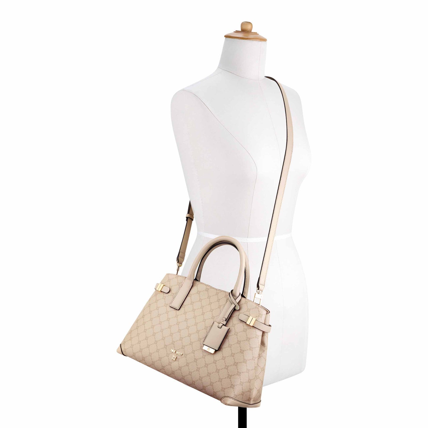 Cartera  Satchel Aira Crema