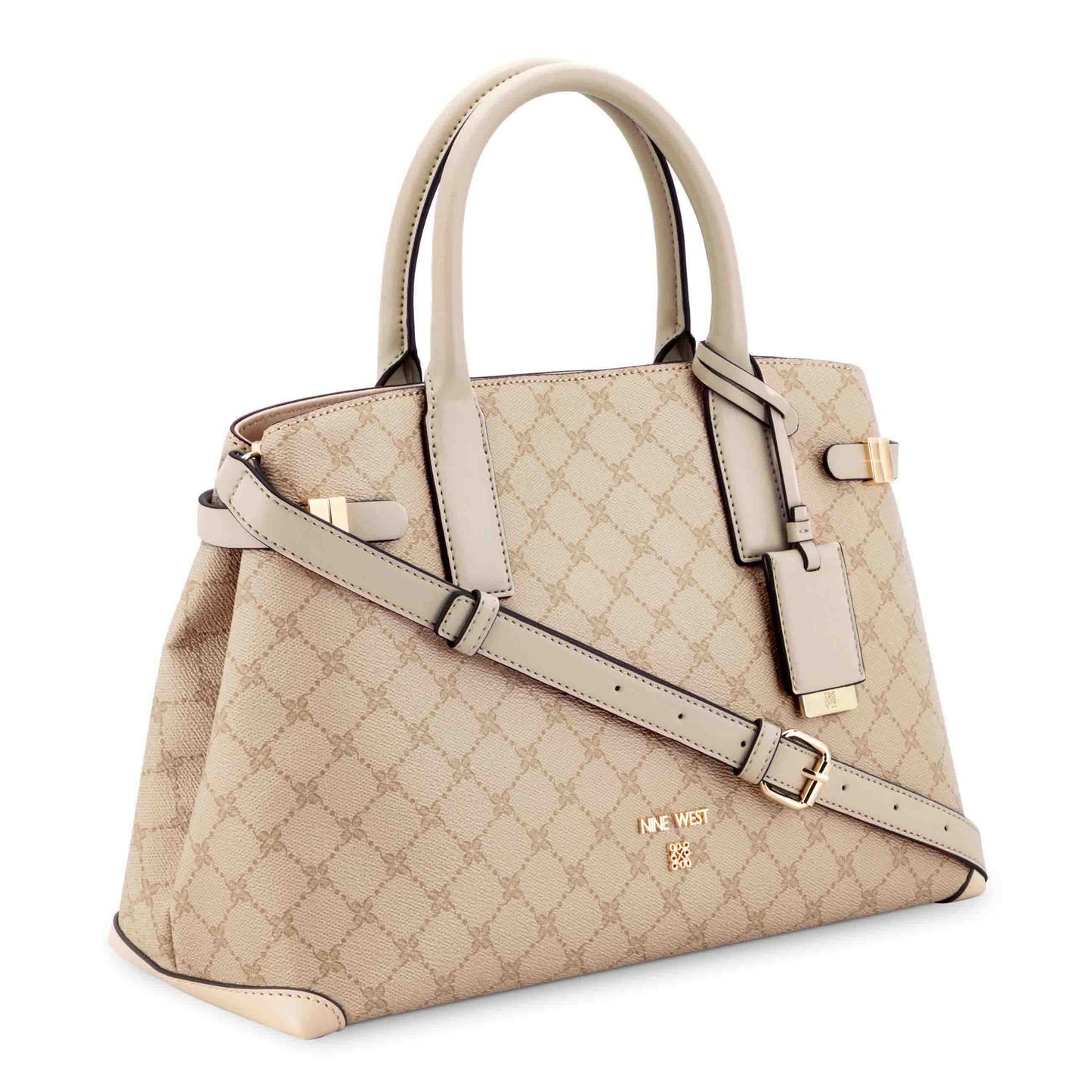 Cartera  Satchel Aira Crema