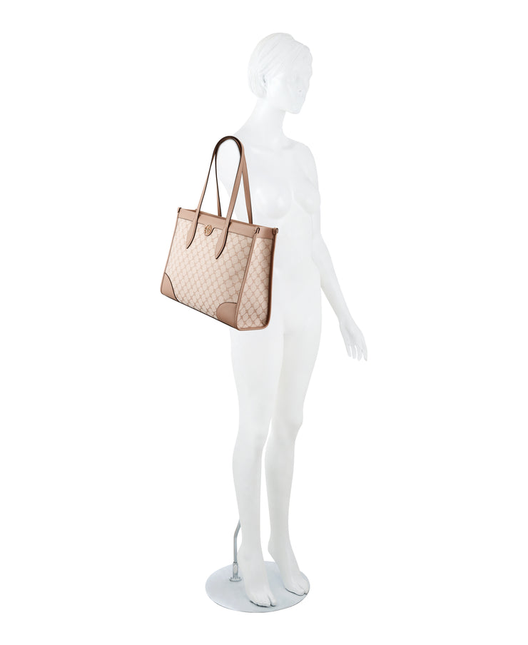 Kyelle Jet Set Tote Blushing Logo