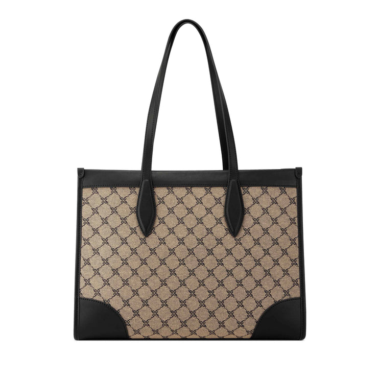 Kyelle Jet Set Tote Natural Logo Black