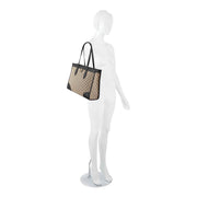 Kyelle Jet Set Tote Natural Logo Black