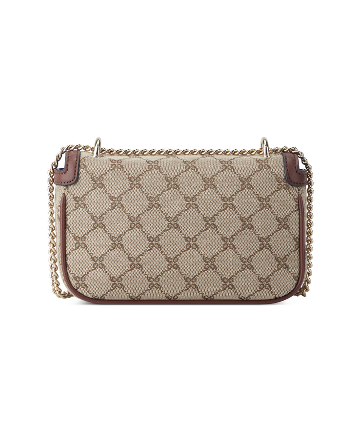 Kyelle Mini Cnvrtble Xbdy Flap Mocha Logo Mahogany