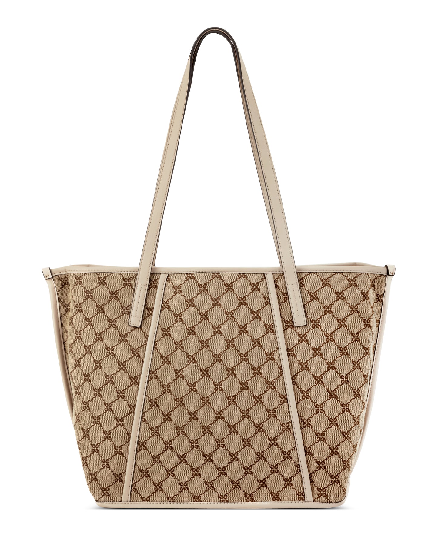 Cartera Nine West Quincie 3 Comp Tote-Mocha Logo/Beige