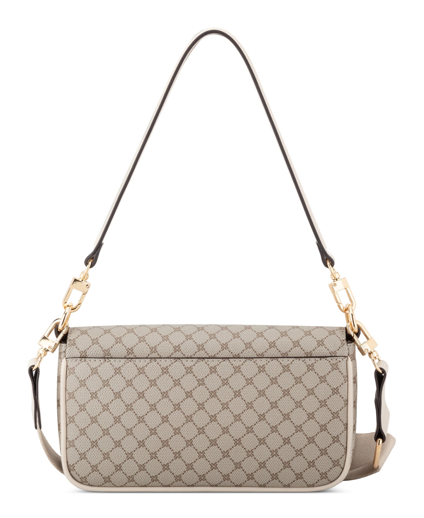 Cartera Nine West Rigina Mini Flap Crossbody-Mushroom Logo/Milk