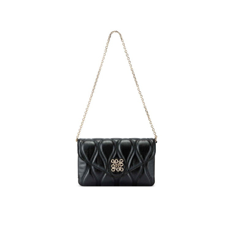 Foster Mini Flap Shoulder Bag Black