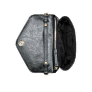 Foster Mini Flap Shoulder Bag Black