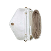Foster Mini Flap Shoulder Bag Pearl