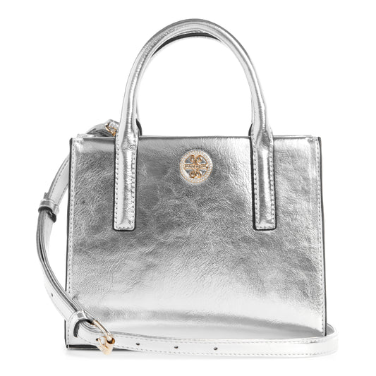 Cartera Tote Crossbody Maylee Plata