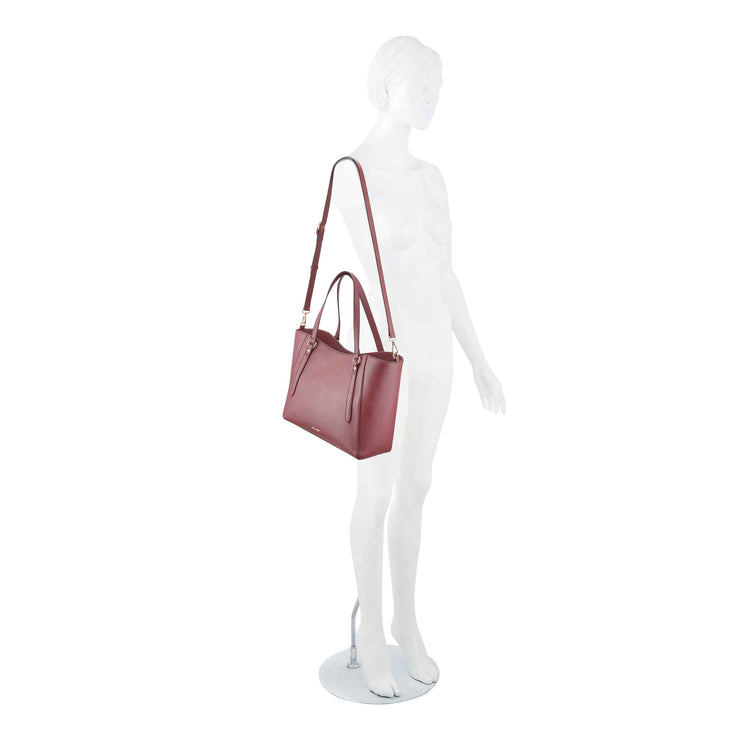 Jordii Trap Tote Claret