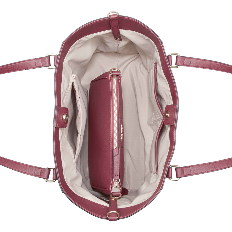 Jordii Trap Tote Claret