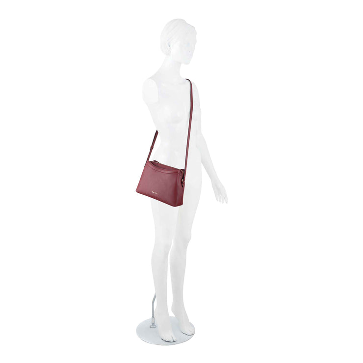 Kamari Mini Dome Crossbody Claret