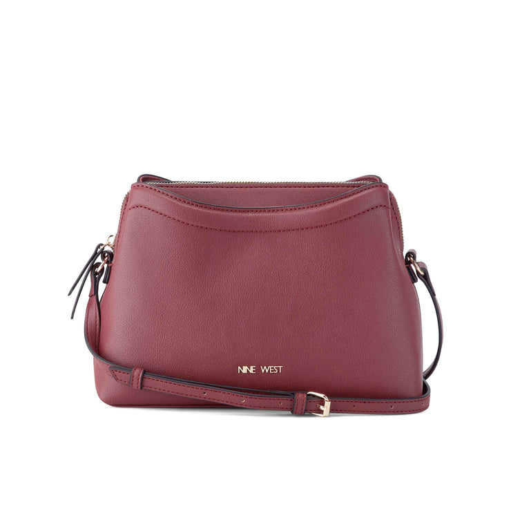Kamari Mini Dome Crossbody Claret