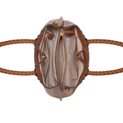 Dinah Mini Jet Set Satchel Saddle Tan