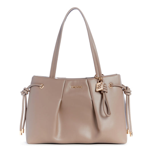 Cartera Shoulder Satchel Elin Crema/Nude