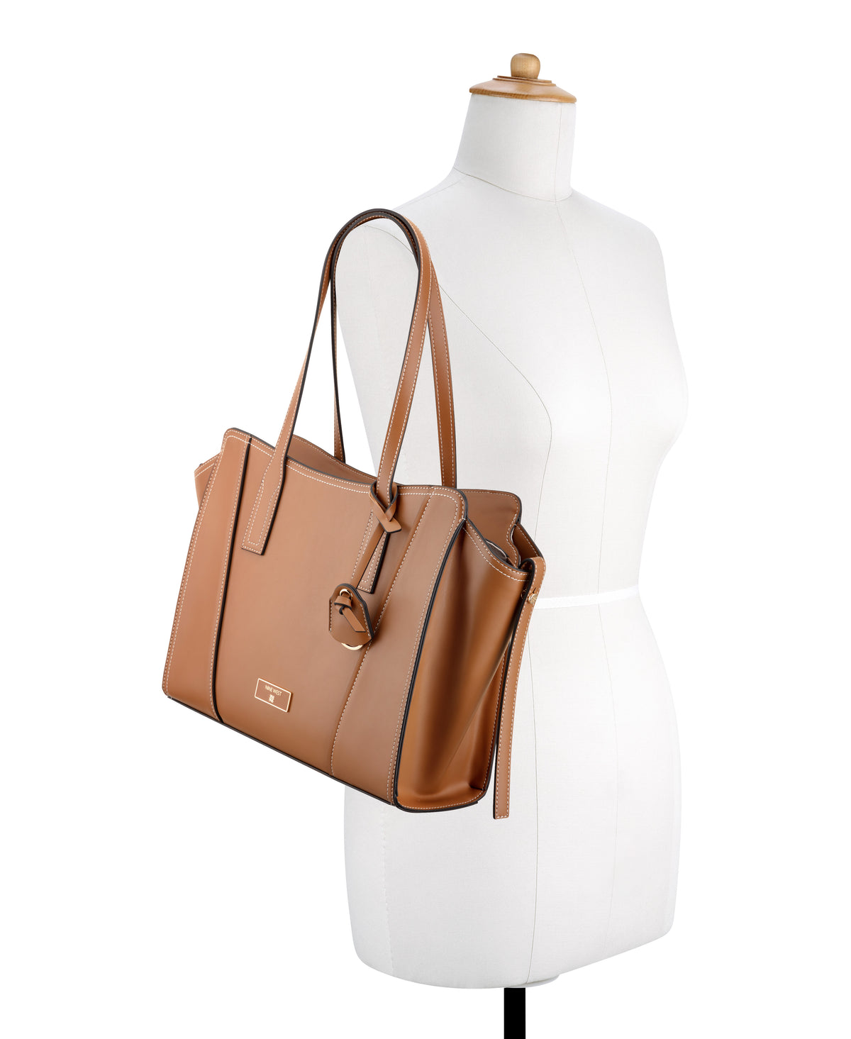 Cartera Nine West Fleura Tote-Brandy