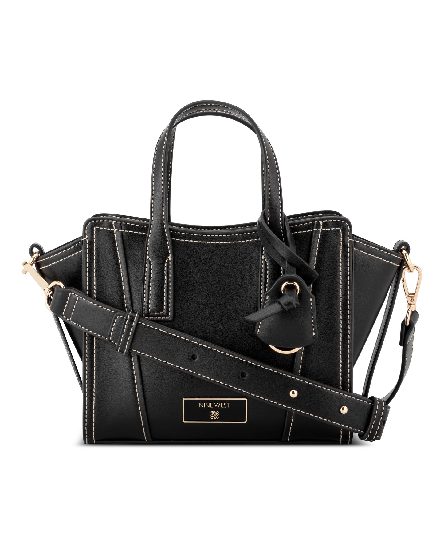 Cartera Nine West Fleura Small Satchel-Black