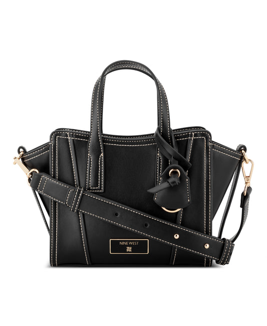 Cartera Nine West Fleura Small Satchel-Black