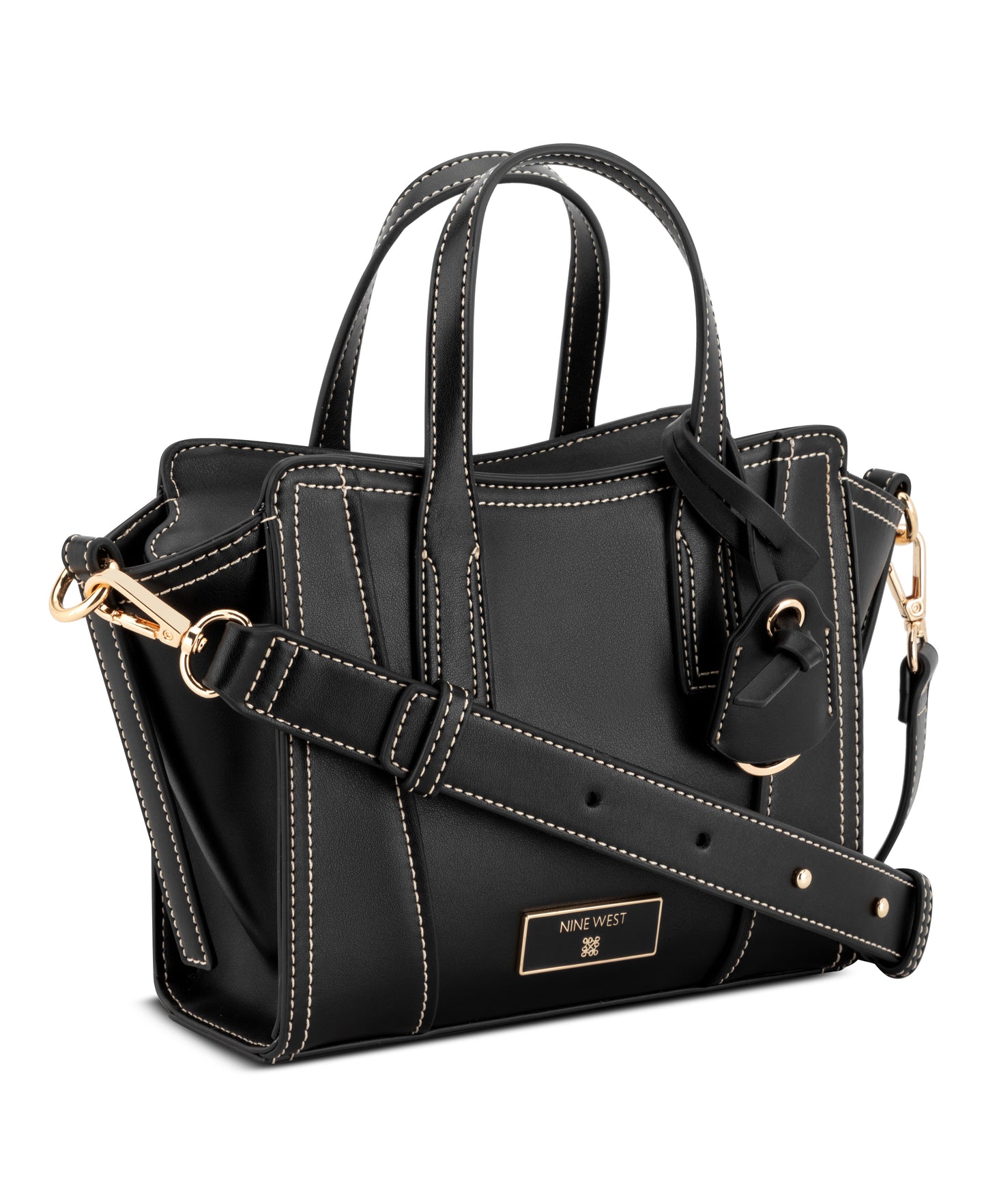 Cartera Nine West Fleura Small Satchel-Black