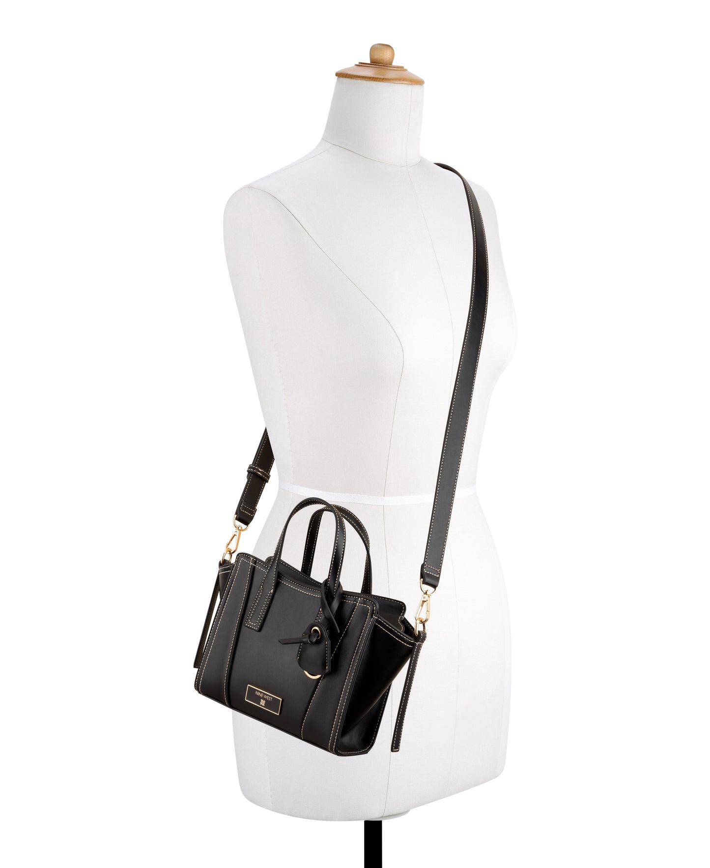 Cartera Nine West Fleura Small Satchel-Black