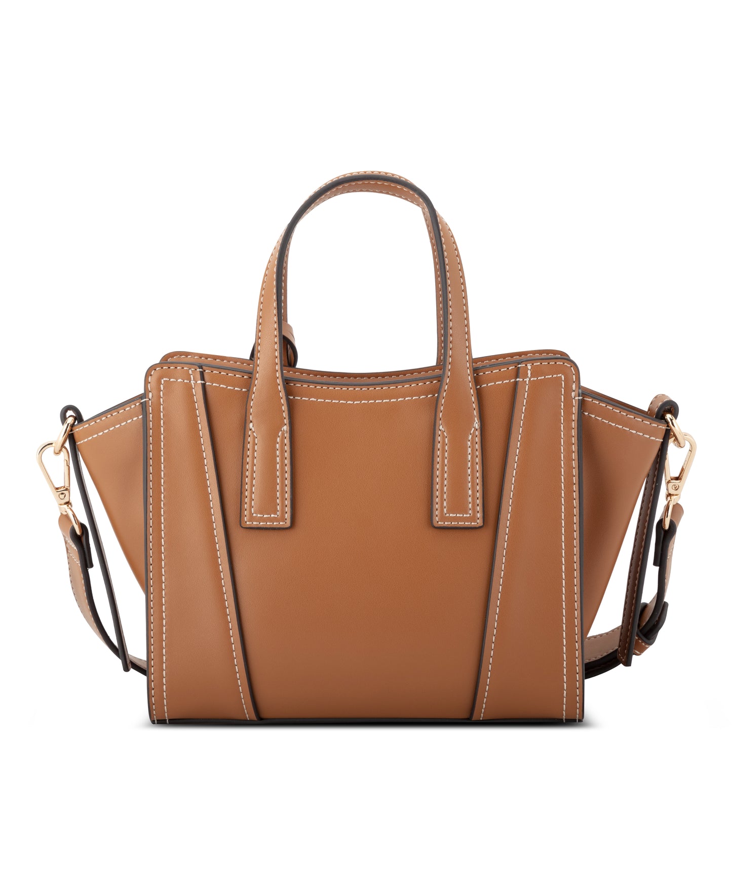 Cartera Nine West Fleura Small Satchel-Brandy