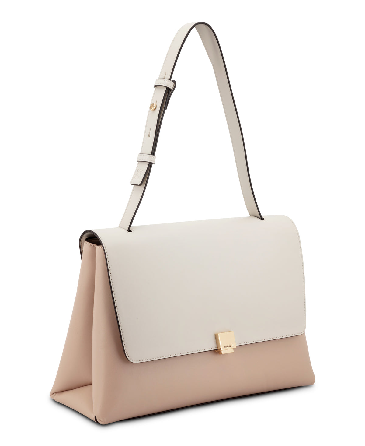 Cartera Nine West Elowyn Lrg Flap Shoulder Bag-Fawn/Milk
