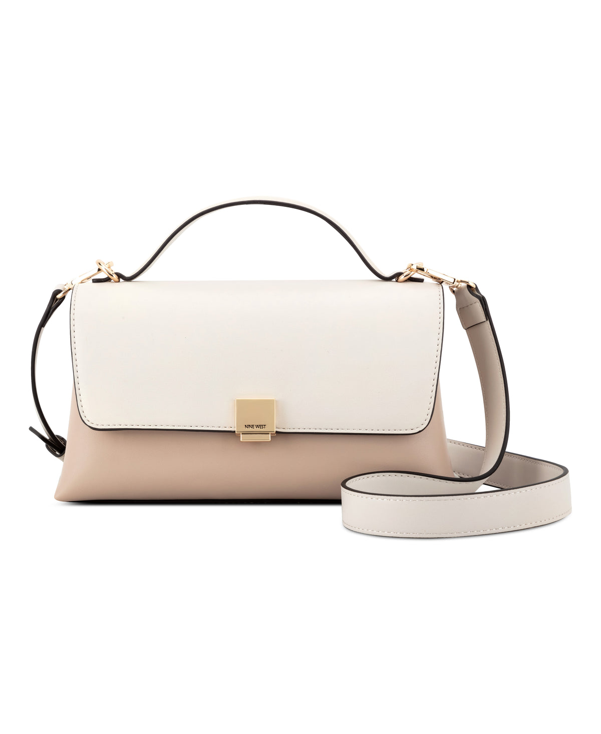 Cartera Nine West Elowyn Crossbody Flap-Fawn/Milk