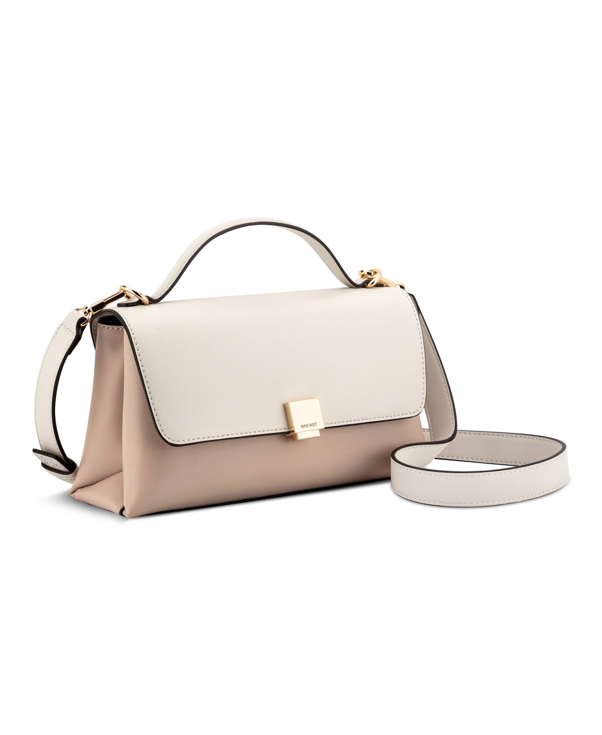 Cartera Nine West Elowyn Crossbody Flap-Fawn/Milk