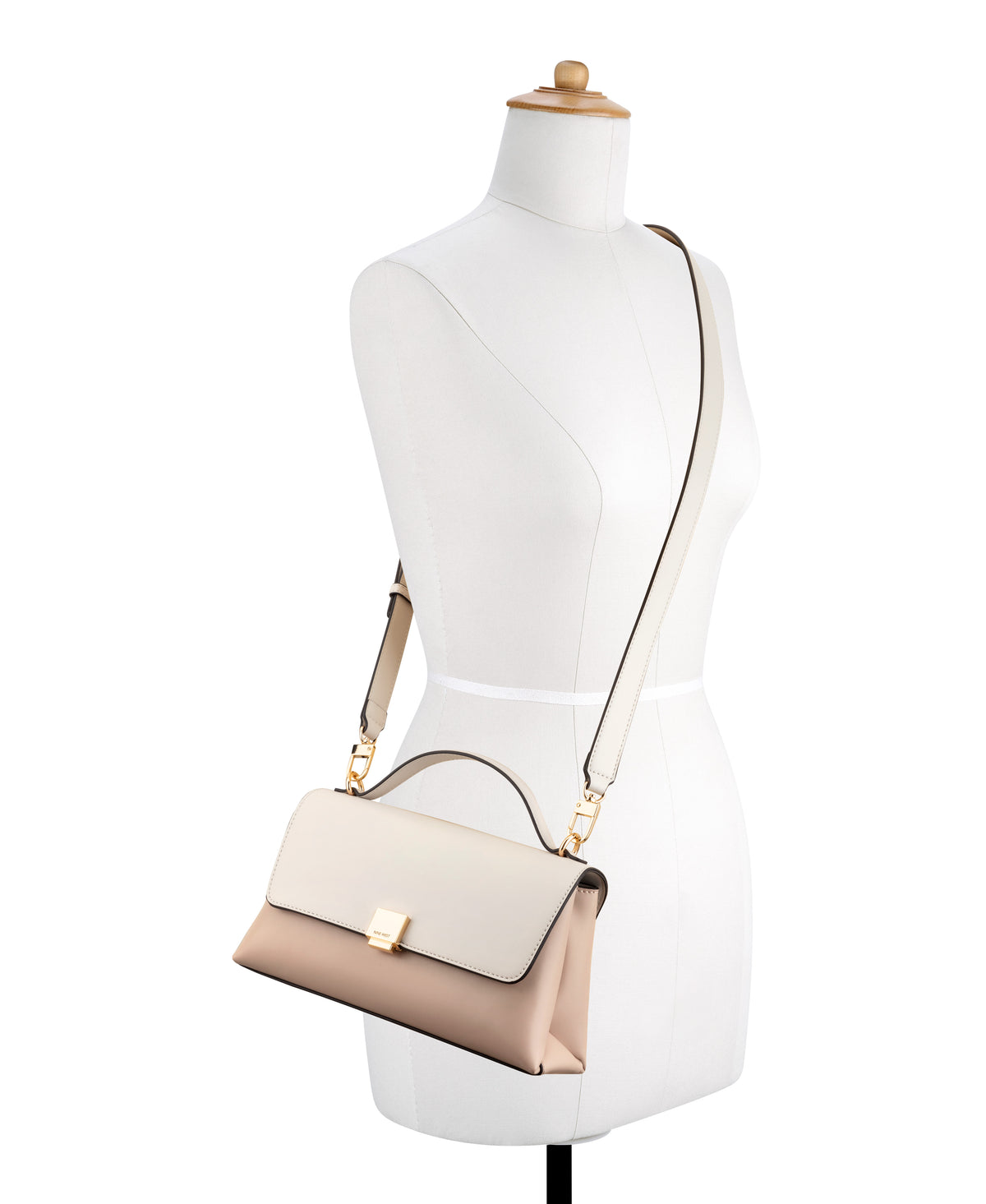 Cartera Nine West Elowyn Crossbody Flap-Fawn/Milk