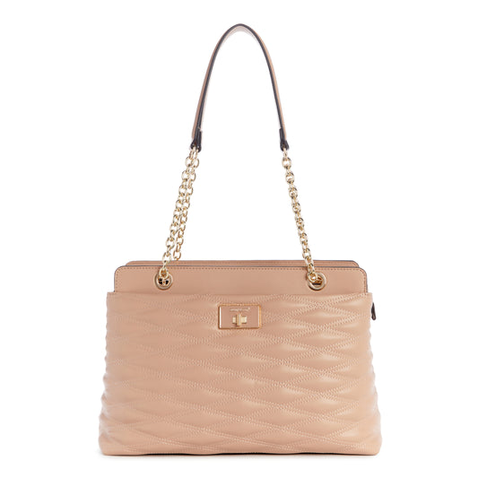 Cartera Shoulder Satchel Aviva Crema/Nude